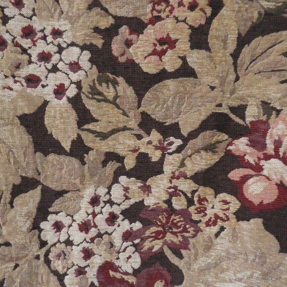 Source Unknown | 27 x 27 inches | Floral Tapestry Accent Piece - Picture 7 of 16